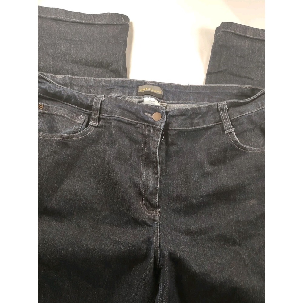 Apparel Collection Womens‎ Dark Wash Straight Leg Jeans Size 16R MC224 Indigo
